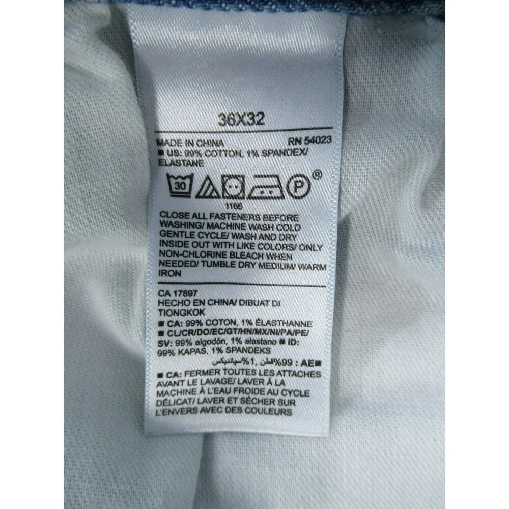 Old Navy Jeans Mens 36x32 (Actual 34x29) Built-In Flex Straight Leg Blue
